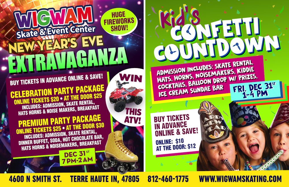 New Years Eve Wigwam Skating New Year's Eve Events at Wigwam Skating