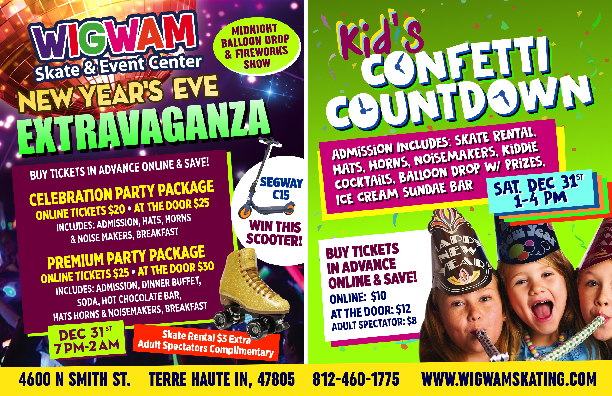 New Year's Eve Events at Wigwam Skating