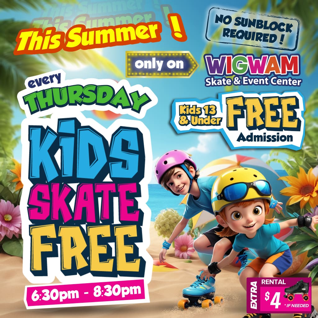 Kids Skate Free Thursdays